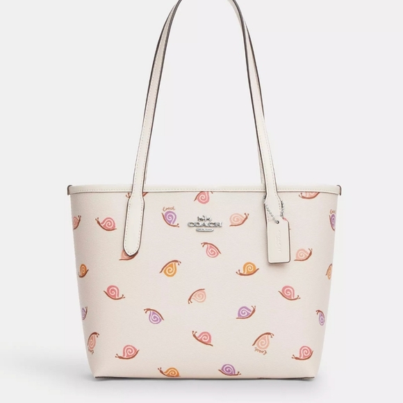 COACH tote with snail print - Picture 1 of 4